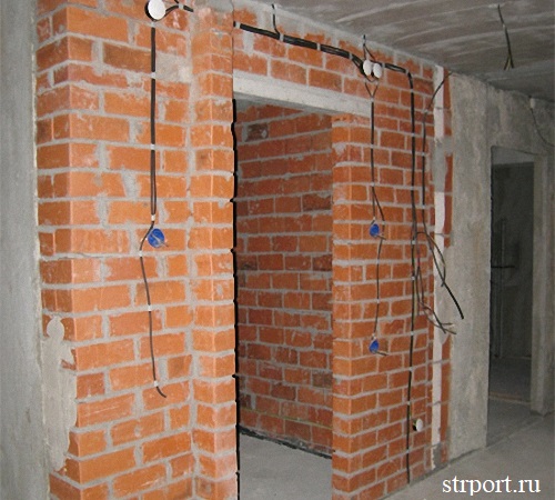 Electric, water and sewage lines